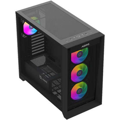 AQIRYS Obudowa do komputera XO-1 ARGB black