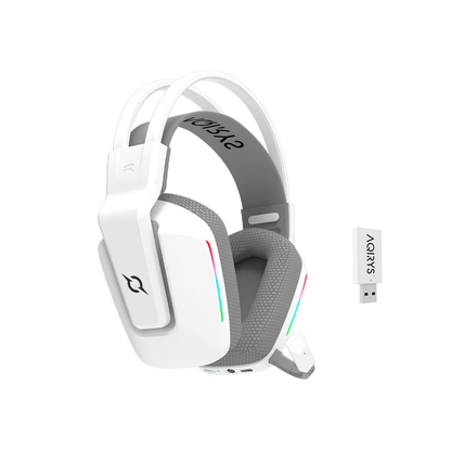 AQIRYS Słuchawki Dual Mode: Wirelles&BT+Wired ALYA V2.0 white