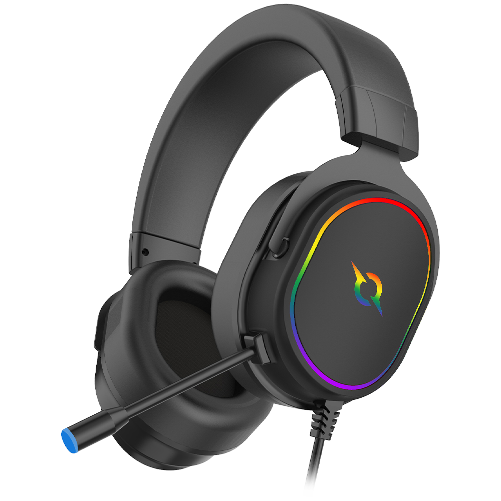 AQIRYS Słuchawki przewodowe ALTAIR 7.1 RGB black