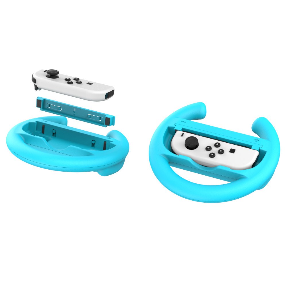 YAXO Uchwyt do Joy-Con WHEELS SET do NS/NS2 Inferno Orange&Hydro Blue
