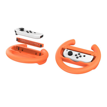 YAXO Uchwyt do Joy-Con WHEELS SET do NS/NS2 Inferno Orange&Hydro Blue