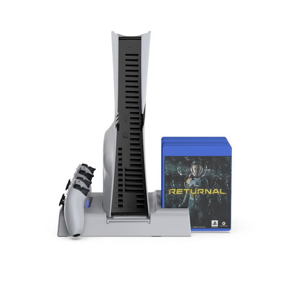 YAXO Podstawka chłodząca i ładująca ARCTIC BREEZE NE do PS5/PS5 Slim/PS5 Pro Alpine White
