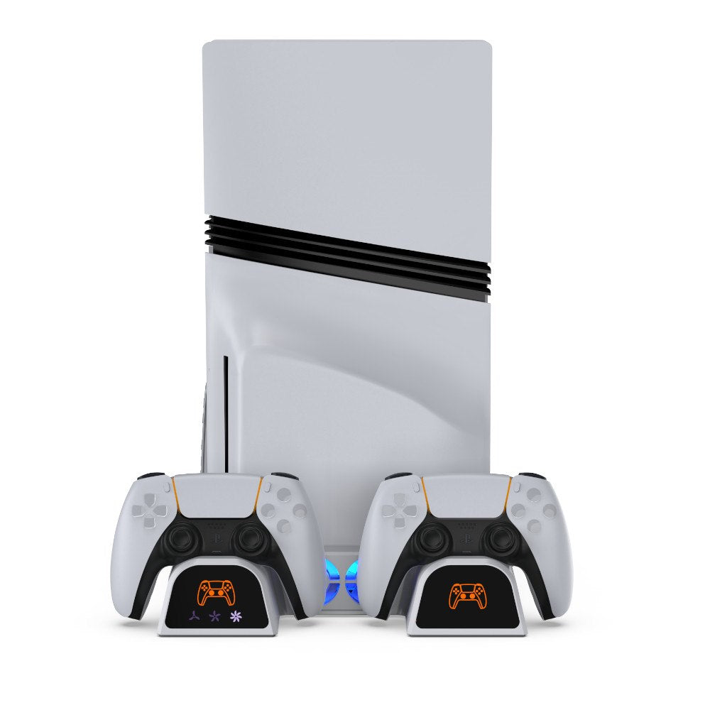 YAXO Podstawka chłodząca i ładująca ARCTIC BREEZE NE do PS5/PS5 Slim/PS5 Pro Alpine White