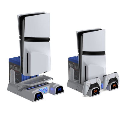 YAXO Podstawka chłodząca i ładująca ARCTIC BREEZE NE do PS5/PS5 Slim/PS5 Pro Alpine White