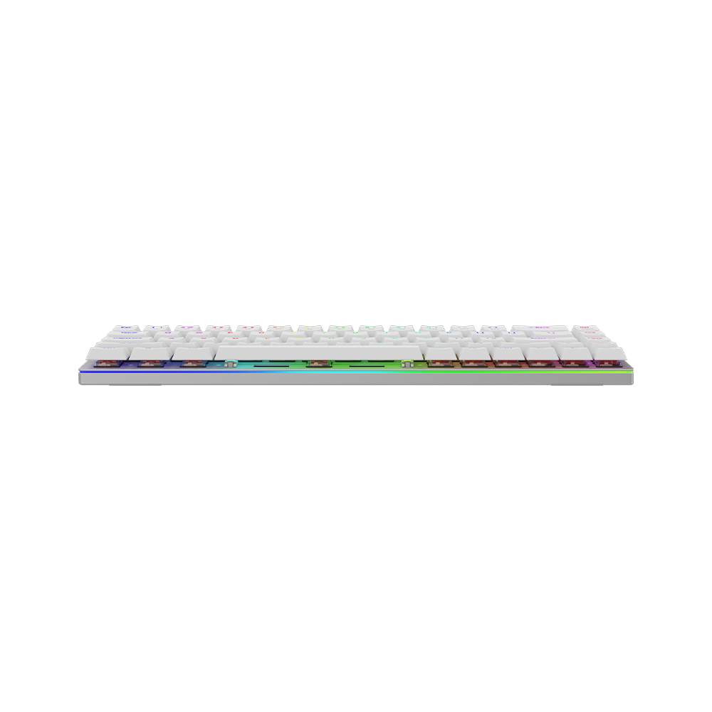 AQIRYS Klawiatura mechaniczna 65%/68 klawiszy Dual Mode: Wirelles&BT+Wired AGENA white
