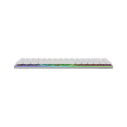 AQIRYS Klawiatura mechaniczna 65%/68 klawiszy Dual Mode: Wirelles&BT+Wired AGENA white