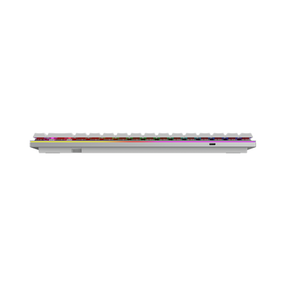 AQIRYS Klawiatura mechaniczna 65%/68 klawiszy Dual Mode: Wirelles&BT+Wired AGENA white