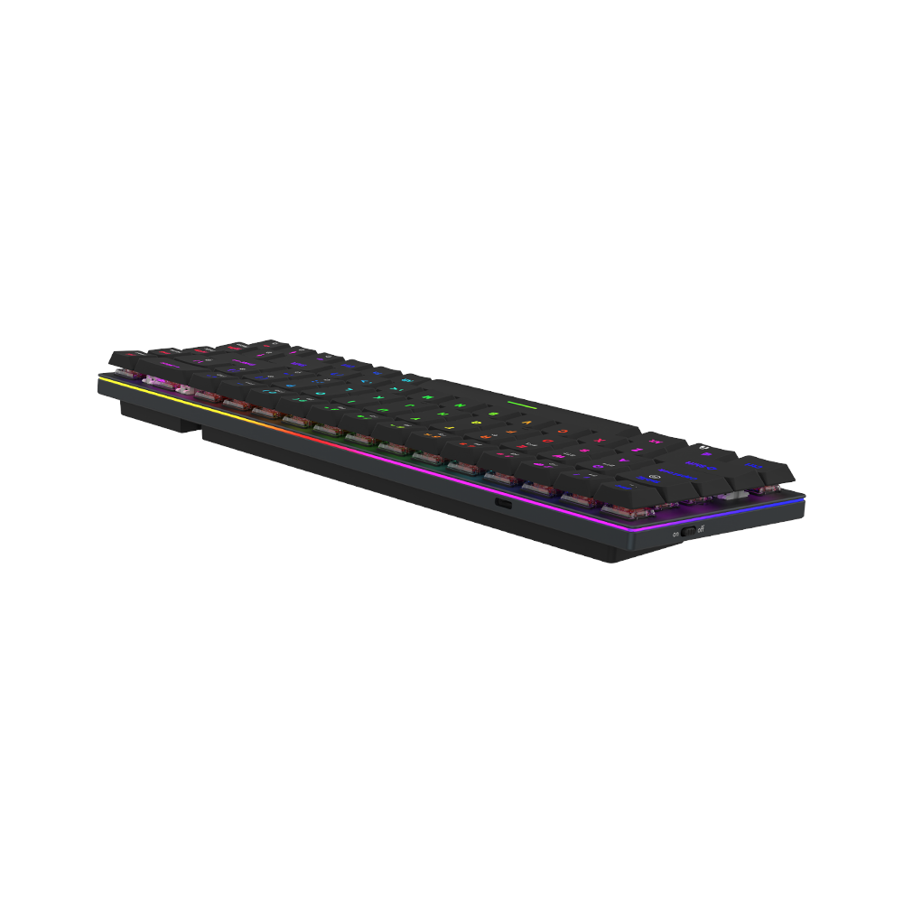 AQIRYS Klawiatura mechaniczna 65%/68 klawiszy Dual Mode: Wirelles&BT+Wired AGENA black