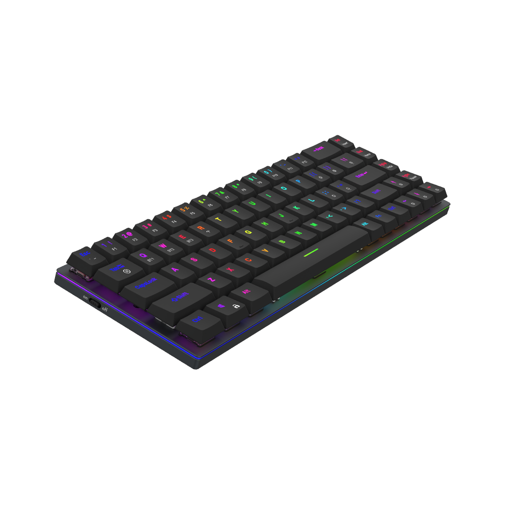 AQIRYS Klawiatura mechaniczna 65%/68 klawiszy Dual Mode: Wirelles&BT+Wired AGENA black