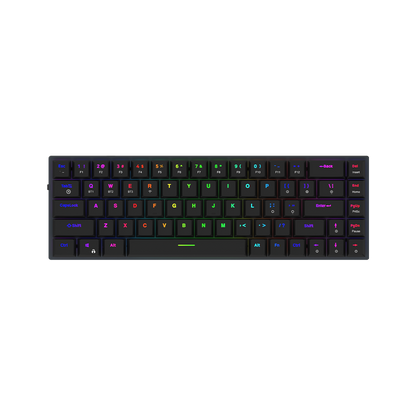AQIRYS Klawiatura mechaniczna 65%/68 klawiszy Dual Mode: Wirelles&BT+Wired AGENA black