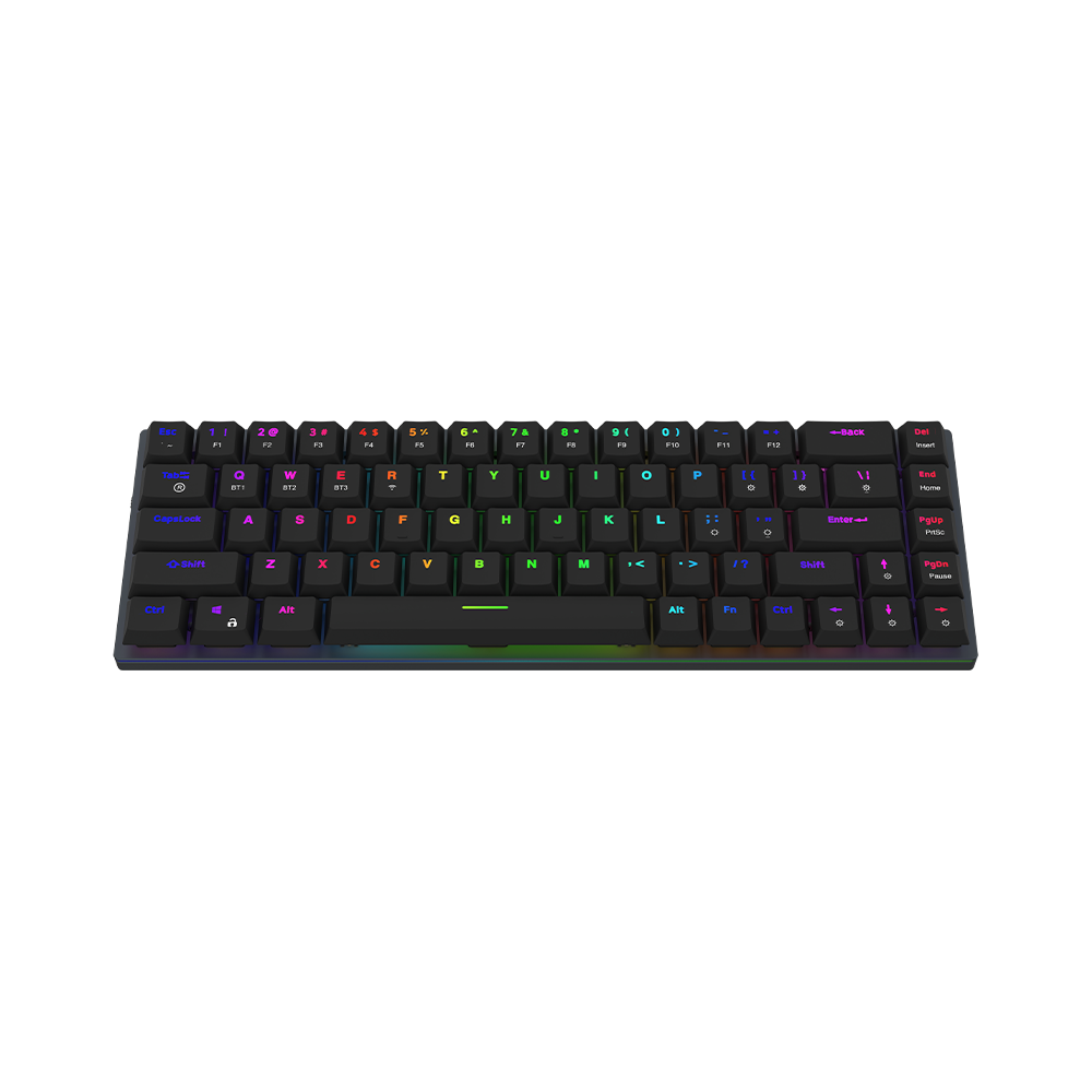 AQIRYS Klawiatura mechaniczna 65%/68 klawiszy Dual Mode: Wirelles&BT+Wired AGENA black