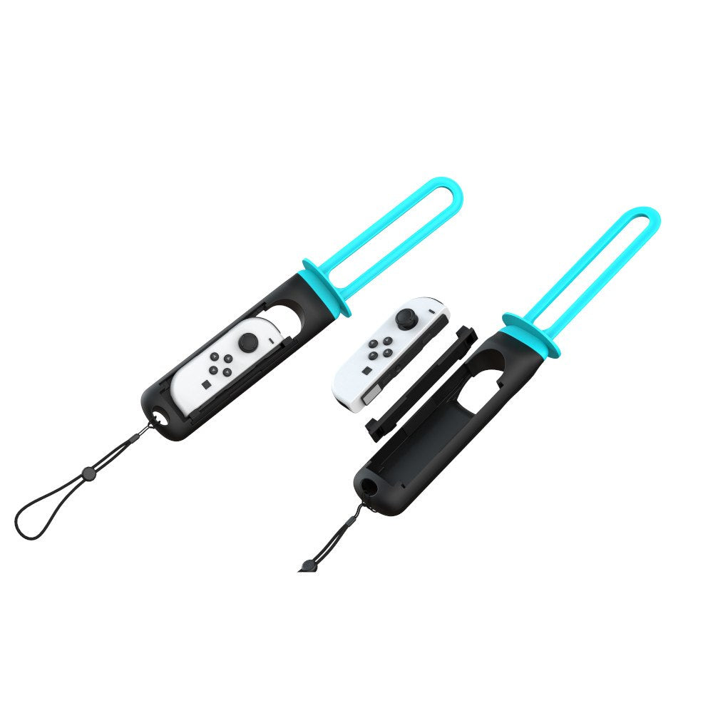 YAXO Uchwyt do Joy-Con SWORD SET do NS/NS2 Inferno Orange&Hydro Blue