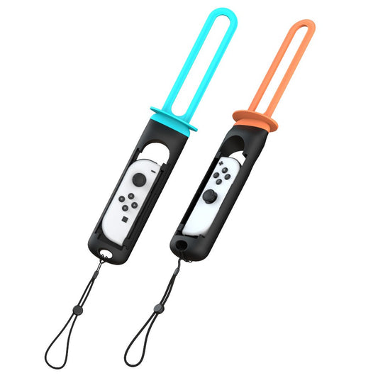 YAXO Joy-Con Grip SWORD SET for NS/NS2 Inferno Orange&Hydro Blue