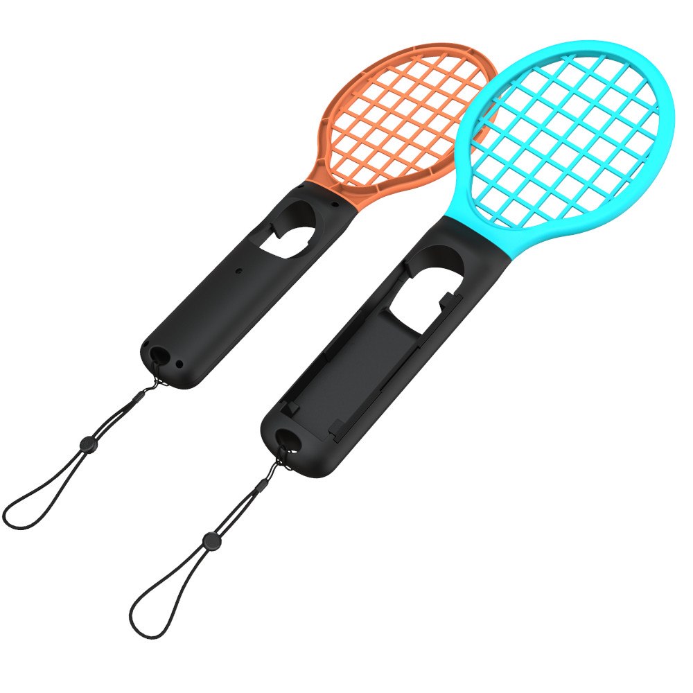 YAXO Uchwyt do Joy-Con TENNIS PRO SET do NS/NS2 Inferno Orange&Hydro Blue