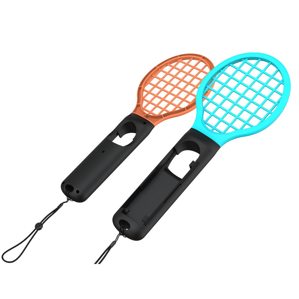 YAXO Uchwyt do Joy-Con TENNIS PRO SET do NS/NS2 Inferno Orange&Hydro Blue