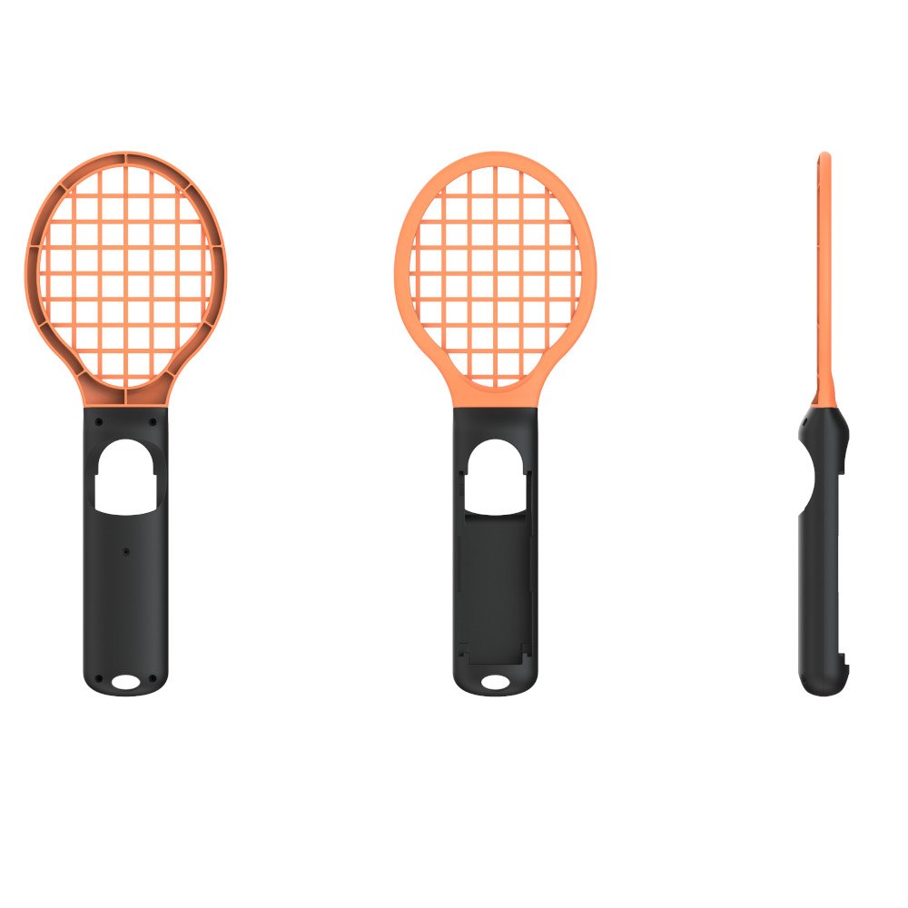 YAXO Uchwyt do Joy-Con TENNIS PRO SET do NS/NS2 Inferno Orange&Hydro Blue