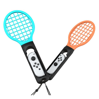 YAXO Uchwyt do Joy-Con TENNIS PRO SET do NS/NS2 Inferno Orange&Hydro Blue