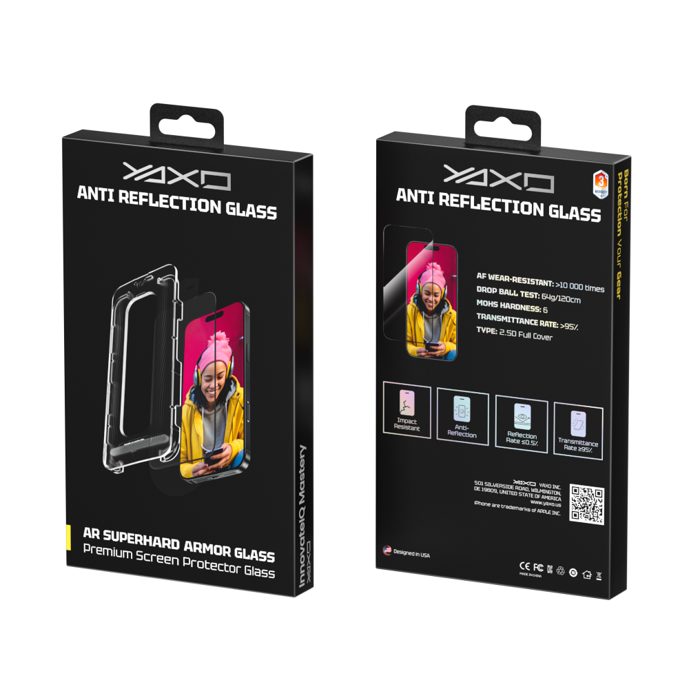 YAXO Szkło ochronne na ekran AR Superhard Armor Glass iPhone 17 Pro Max