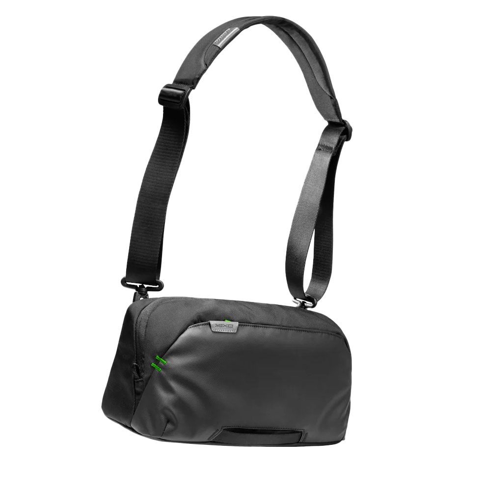 YAXO Torba na ramię do konsoli TOHONO do ROG XBOX Ally/PS Portal/Steam Deck/NS/NS2 Techno Black