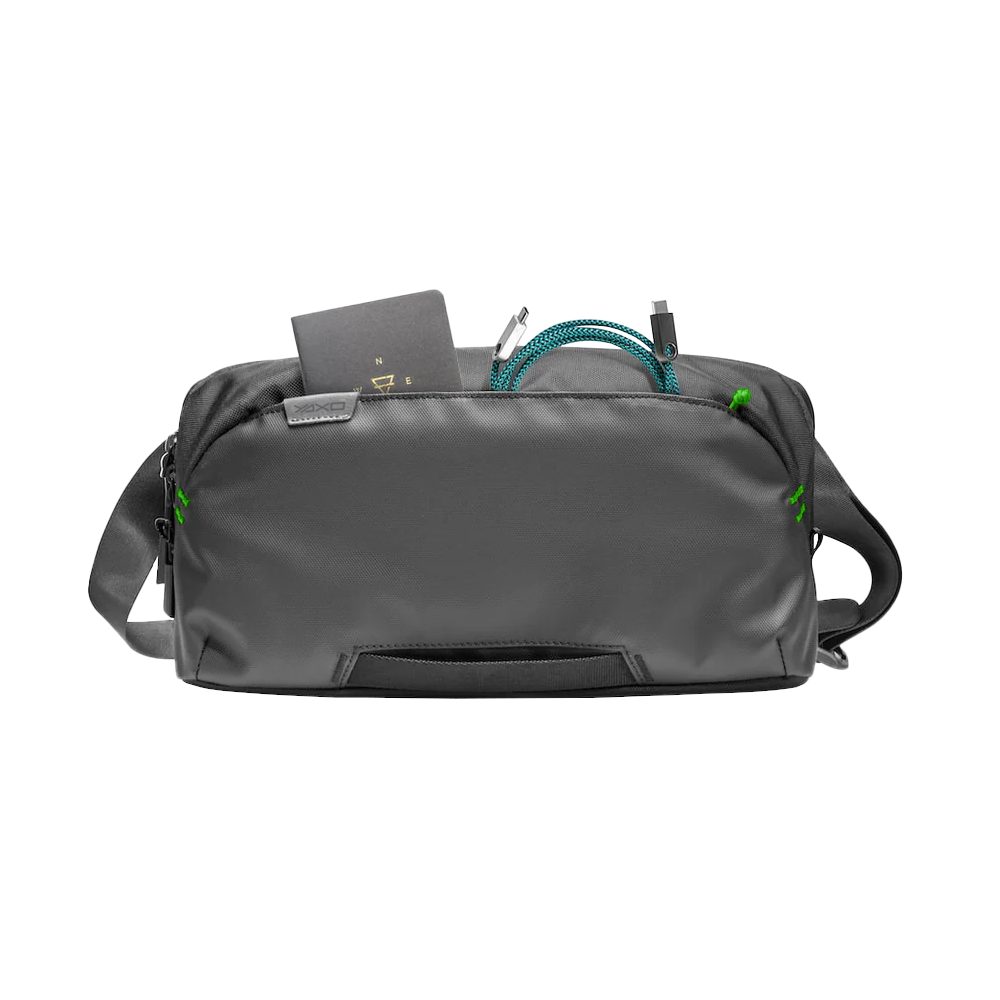 YAXO Torba na ramię do konsoli TOHONO do ROG XBOX Ally/PS Portal/Steam Deck/NS/NS2 Techno Black
