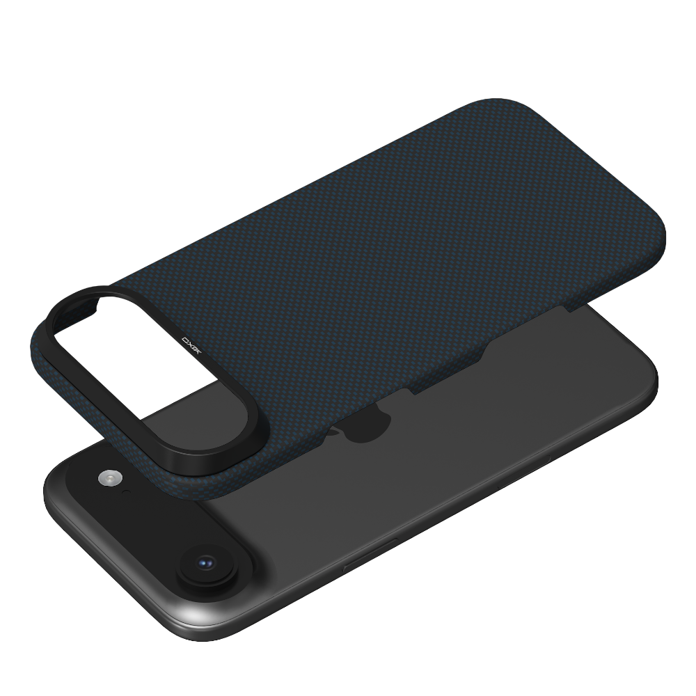 YAXO Etui na telefon Aramid Fiber Ultra Slim Case MagSafe iPhone 17 Air Electric Blue