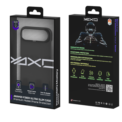 YAXO Etui na telefon Aramid Fiber Ultra Slim Case MagSafe iPhone 17 Air Dusty Black