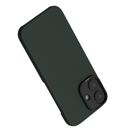 YAXO Etui na telefon Aramid Fiber Ultra Slim Case MagSafe iPhone 17 Tropic Green