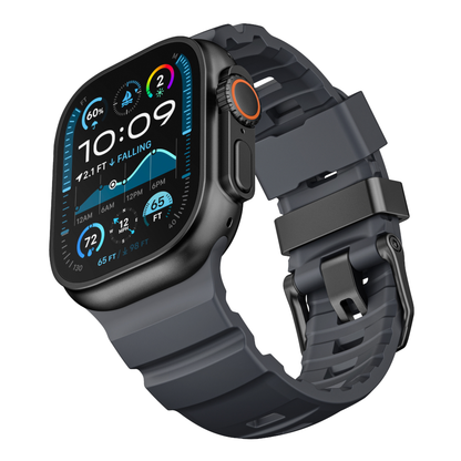 YAXO Pasek do Apple Watch Rugged Evo Sport Band 44/45/46/49 mm Lava Black