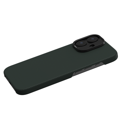 YAXO Etui na telefon Aramid Fiber Ultra Slim Case MagSafe iPhone 17 Tropic Green