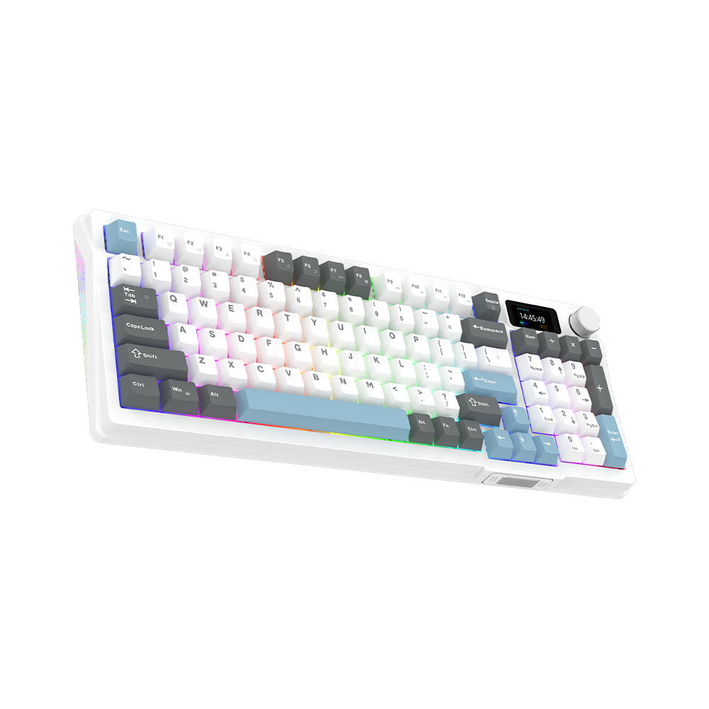 AQIRYS Klawiatura mechaniczna 96%/95 klawiszy przewodowa ATRIA white