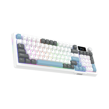 AQIRYS Klawiatura mechaniczna 96%/95 klawiszy przewodowa ATRIA white