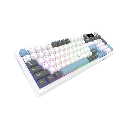 AQIRYS Klawiatura mechaniczna 96%/95 klawiszy przewodowa ATRIA white