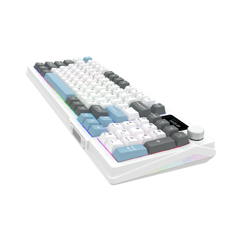 AQIRYS Klawiatura mechaniczna 96%/95 klawiszy przewodowa ATRIA white