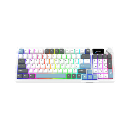 AQIRYS Klawiatura mechaniczna 96%/95 klawiszy przewodowa ATRIA white