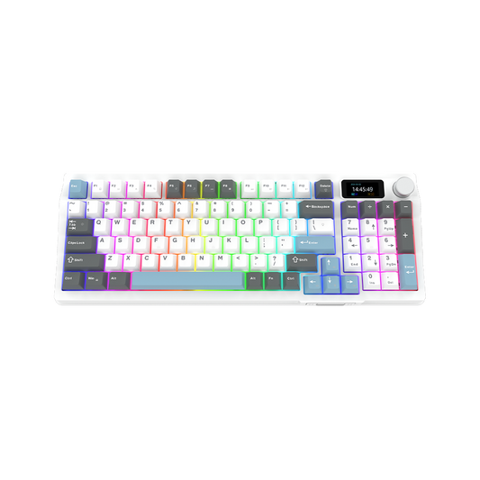 AQIRYS Klawiatura mechaniczna 96%/95 klawiszy przewodowa ATRIA white