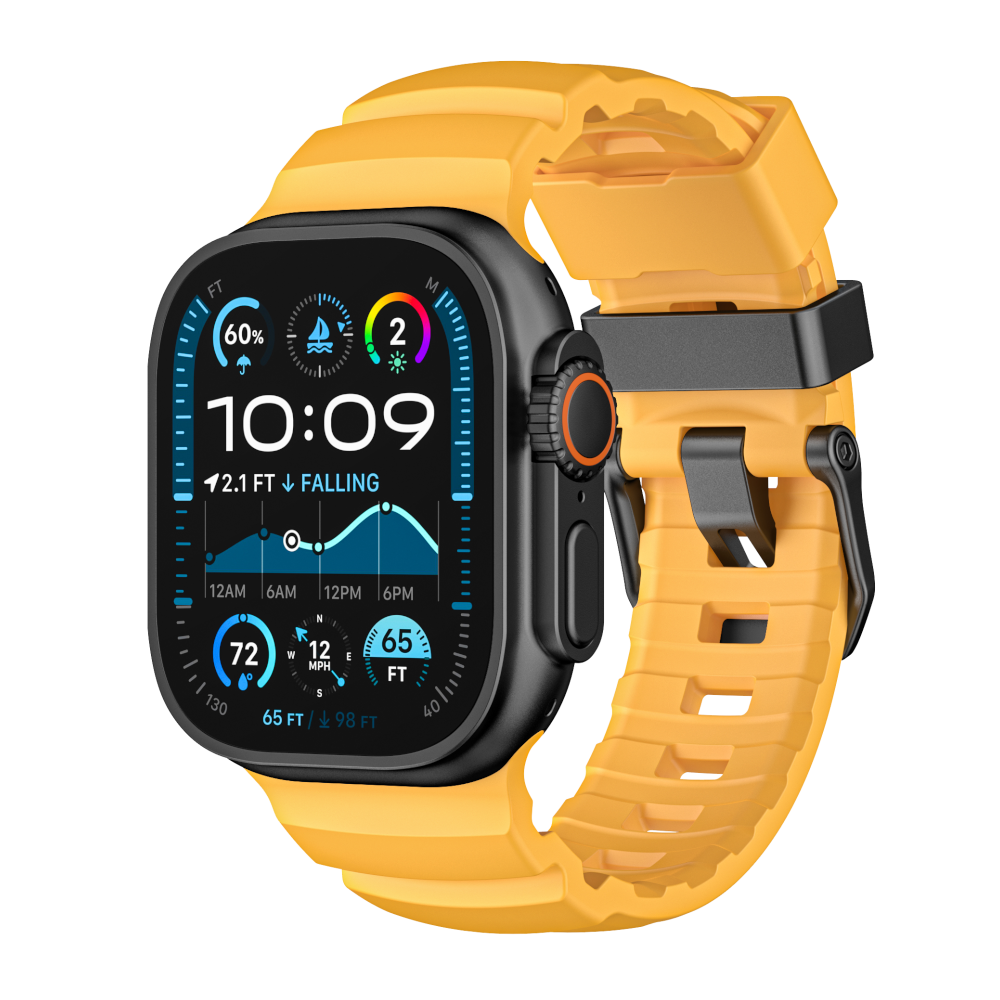 YAXO Pasek do Apple Watch Rugged Evo Sport Band 44/45/46/49 mm Sunny Yellow