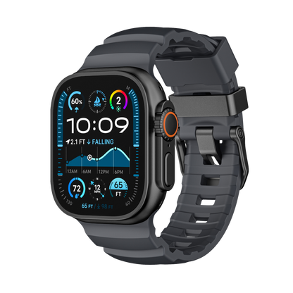 YAXO Pasek do Apple Watch Rugged Evo Sport Band 44/45/46/49 mm Lava Black