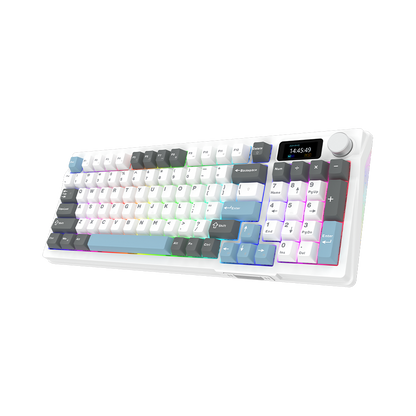 AQIRYS Klawiatura mechaniczna 96%/95 klawiszy przewodowa ATRIA white