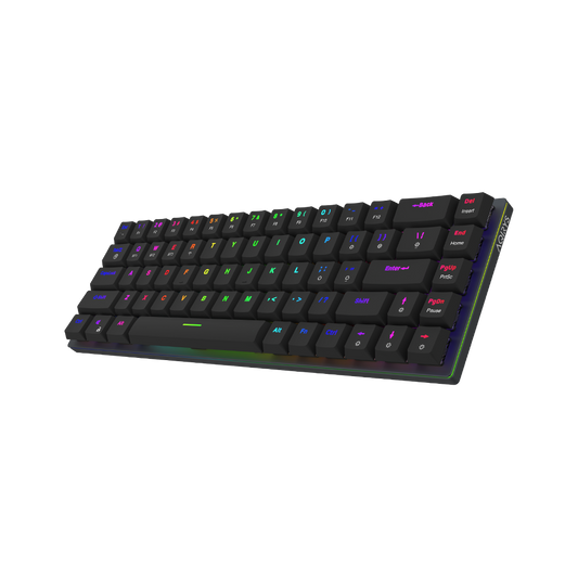 AQIRYS Klawiatura mechaniczna 65%/68 klawiszy Dual Mode: Wirelles&BT+Wired AGENA black