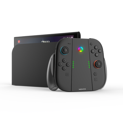 YAXO Uchwyt do Joy-Con z funkcją ładowania CHARGE GRIP SET do NS2 Techno Black