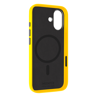 YAXO Etui na telefon Leather Gear Slim Case MagSafe iPhone 17 Honey Yellow