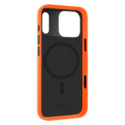 YAXO Etui na telefon Leather Gear Slim Case MagSafe iPhone 17 Pro Max Magma Orange