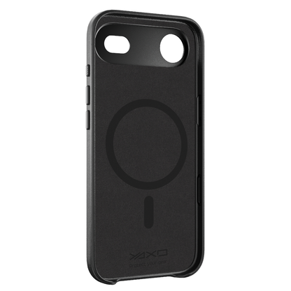 YAXO Etui na telefon Leather Gear Slim Case MagSafe iPhone 17 Air Dusty Black