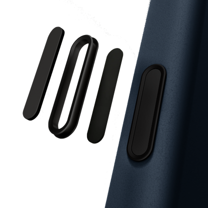 YAXO Etui na telefon Leather Gear Slim Case MagSafe iPhone 17 Pro Dusky Blue
