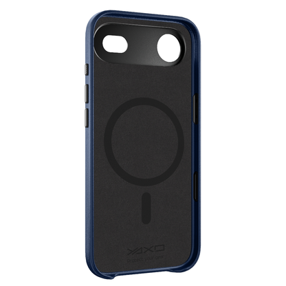 YAXO Etui na telefon Leather Gear Slim Case MagSafe iPhone 17 Air Dusky Blue