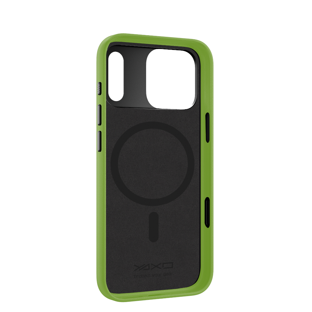 YAXO Etui na telefon Leather Gear Slim Case MagSafe iPhone 17 Pro Max Tropic Green
