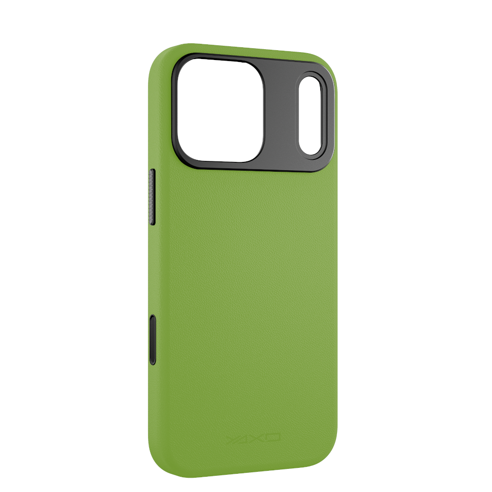 YAXO Etui na telefon Leather Gear Slim Case MagSafe iPhone 17 Pro Tropic Green