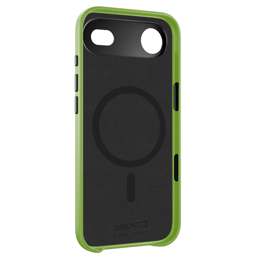 YAXO Etui na telefon Leather Gear Slim Case MagSafe iPhone 17 Air Tropic Green