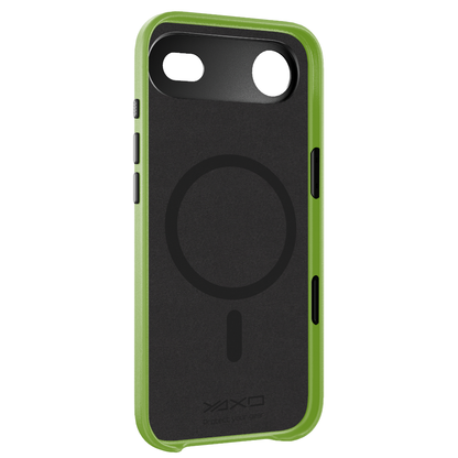 YAXO Etui na telefon Leather Gear Slim Case MagSafe iPhone 17 Air Tropic Green