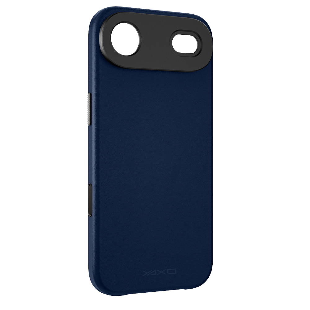 YAXO Etui na telefon Leather Gear Slim Case MagSafe iPhone 17 Air Dusky Blue